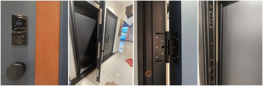 Mute buffer door closer hardware, silent safety fitting for steel security door