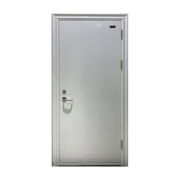 Single leaf steel fire rated door, heat insulated flame resistant steel door for residential & commercial buildings