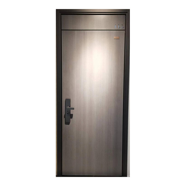 Anti-theft steel entrance door, durable fireproof silent main door for residential house