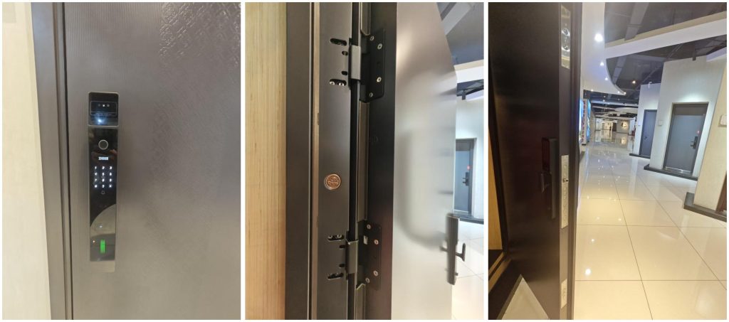  high security armored door hardware, villa residential anti-theft door fitting accessories