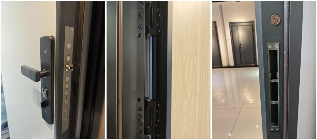 Luxury high security armored door hardware, villa residential anti-theft door fitting accessories