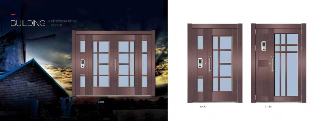 Smart Building Intercom Door Structure Diagram for Apartment Buildings